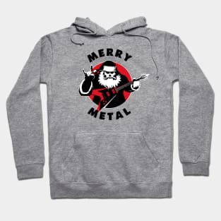 Merry Metal | Santa Claus Heavy Metal Guitar Player Hoodie